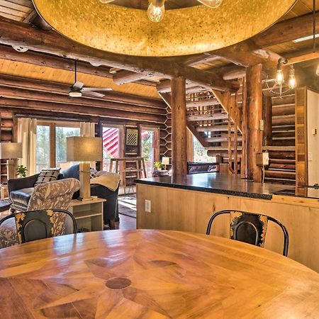 Classic Colorado Log Home With Mountain Views! Florissant Exterior photo