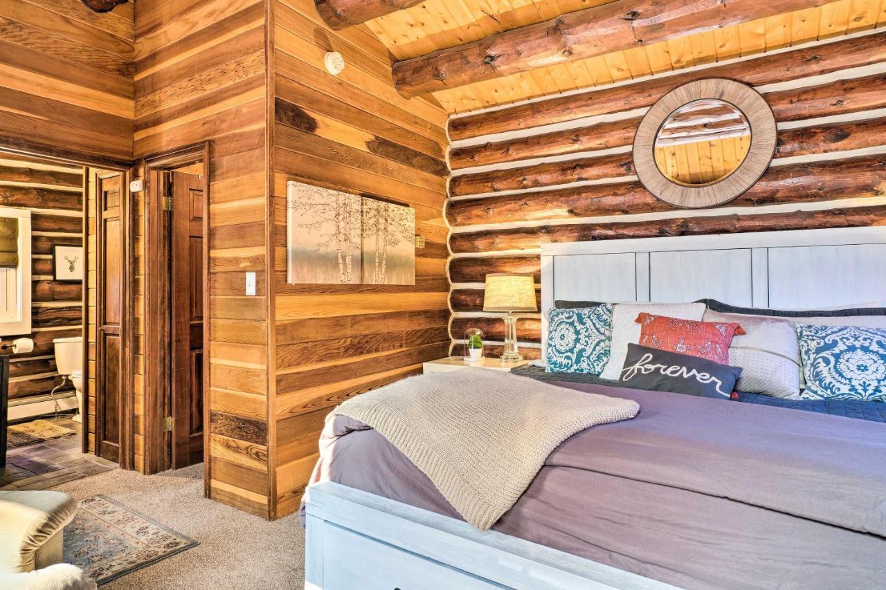 Classic Colorado Log Home With Mountain Views! Florissant Exterior photo