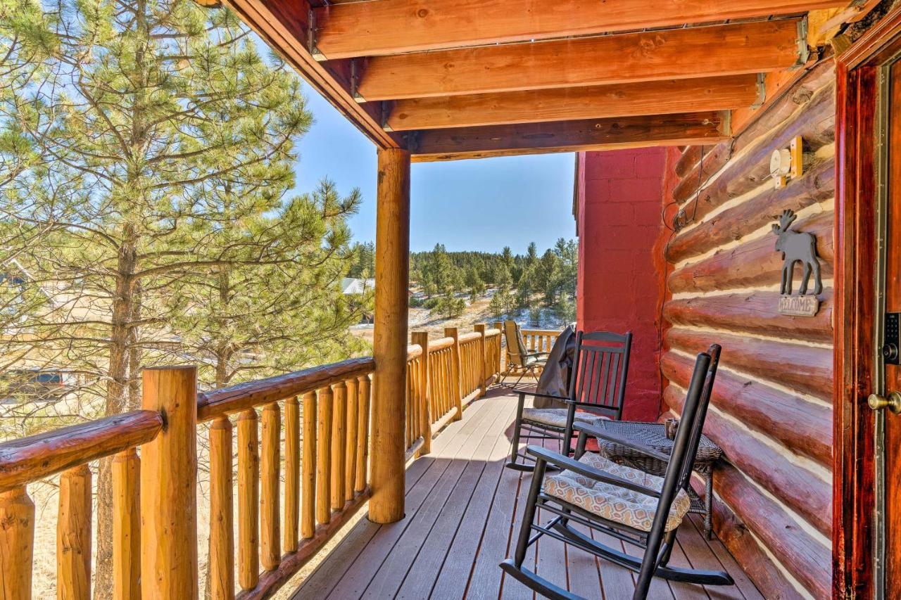 Classic Colorado Log Home With Mountain Views! Florissant Exterior photo