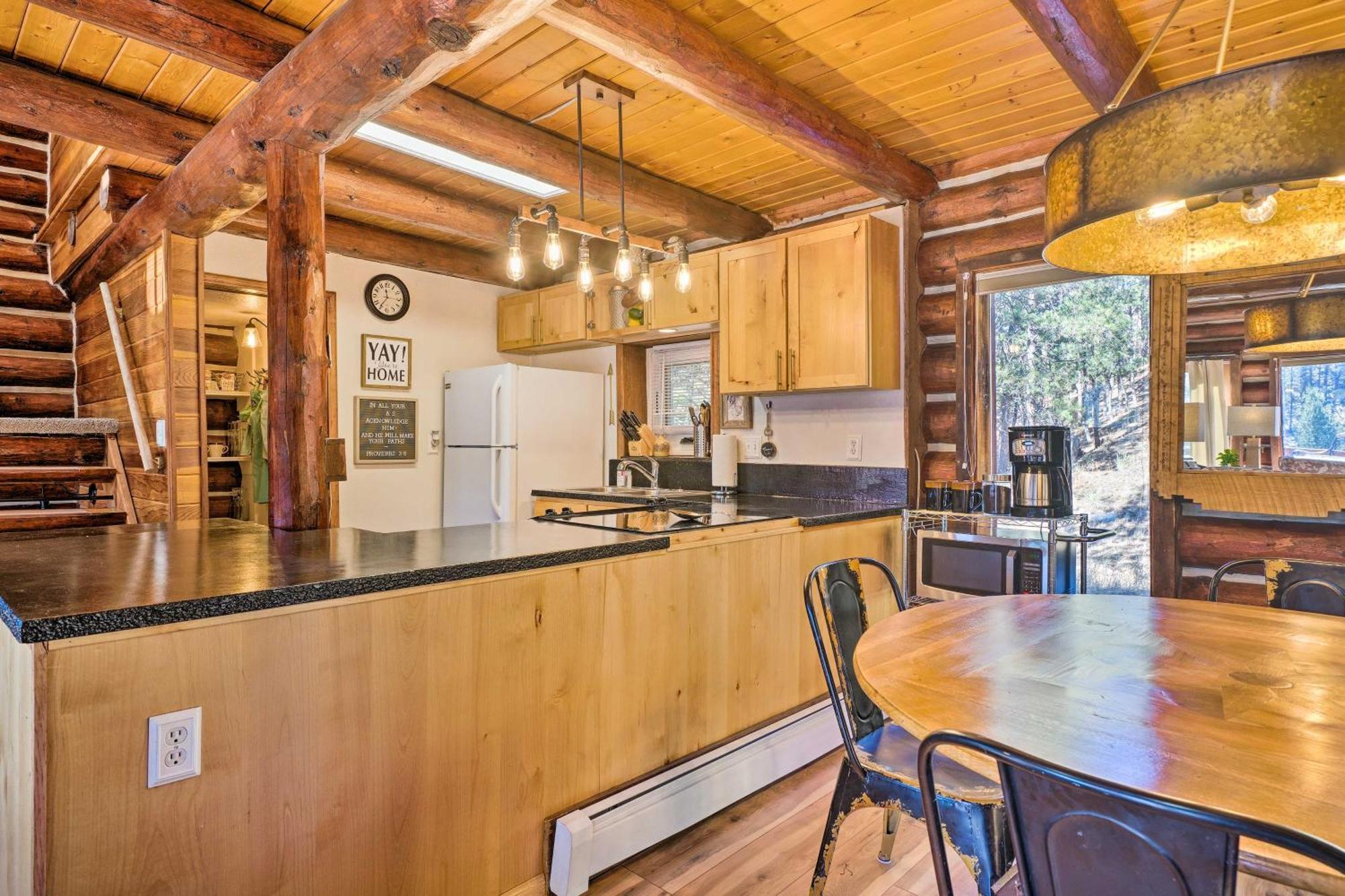 Classic Colorado Log Home With Mountain Views! Florissant Exterior photo