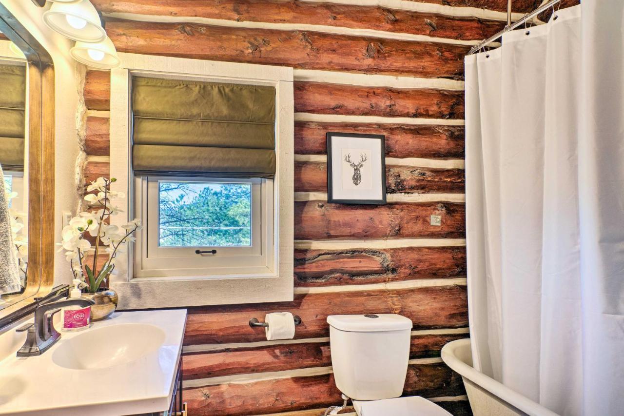 Classic Colorado Log Home With Mountain Views! Florissant Exterior photo