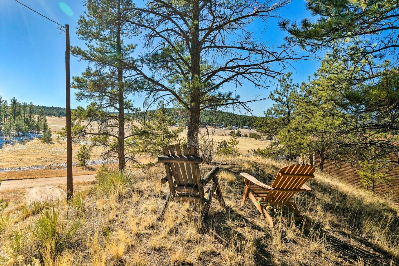 Classic Colorado Log Home With Mountain Views! Florissant Exterior photo