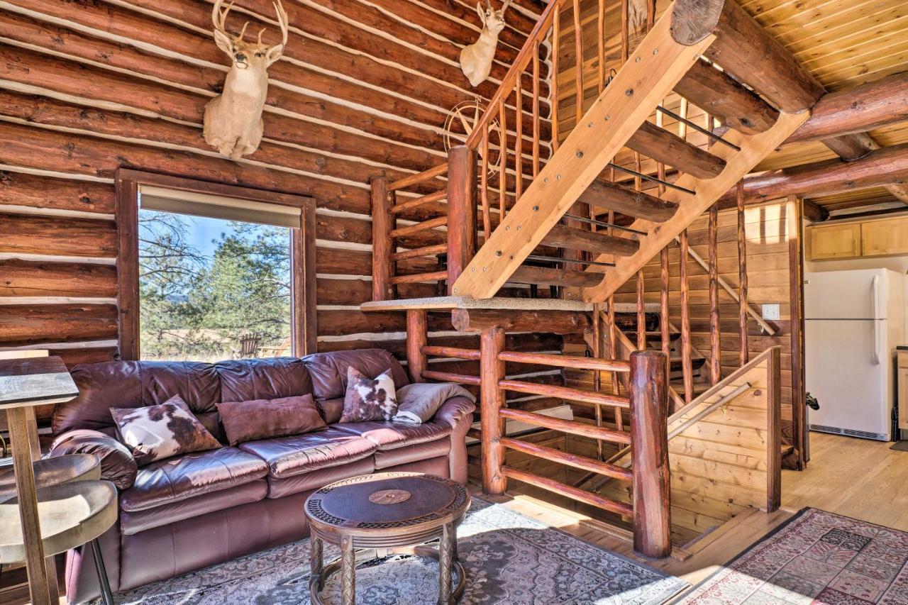 Classic Colorado Log Home With Mountain Views! Florissant Exterior photo