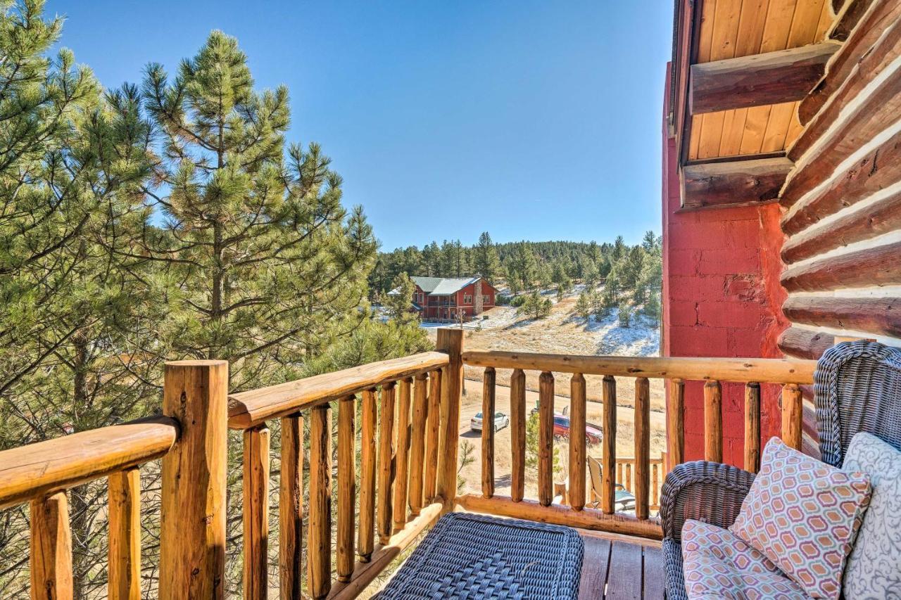Classic Colorado Log Home With Mountain Views! Florissant Exterior photo